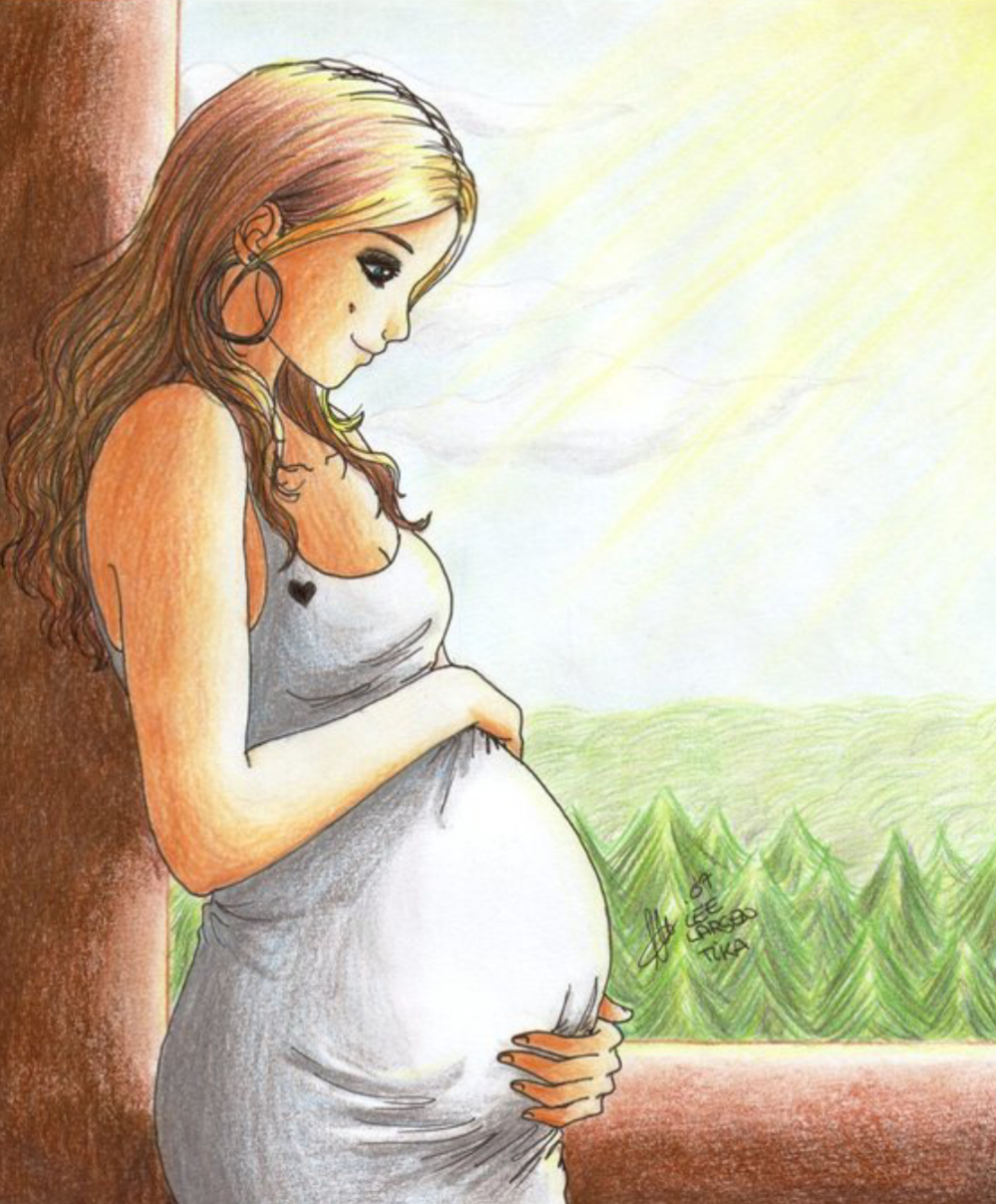 Рисунки беременных женщин