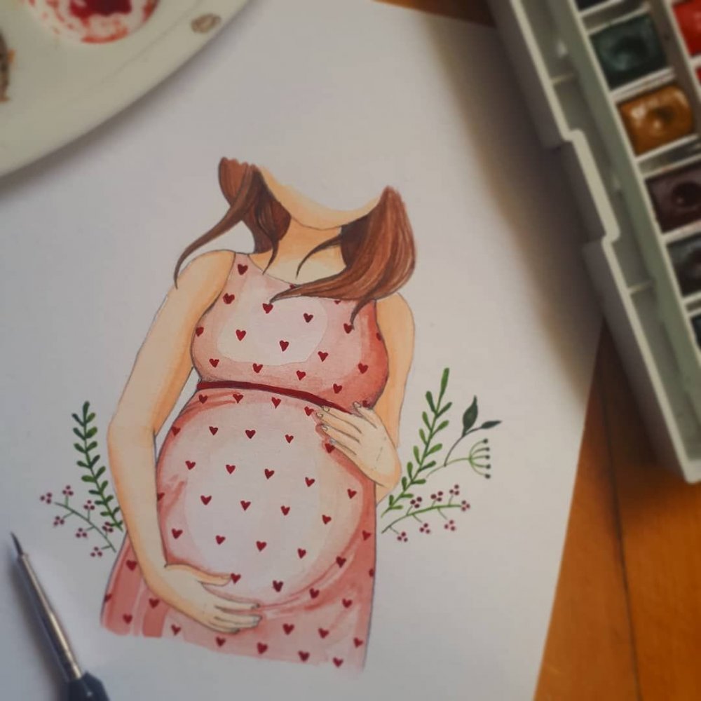 Рисование для беременных