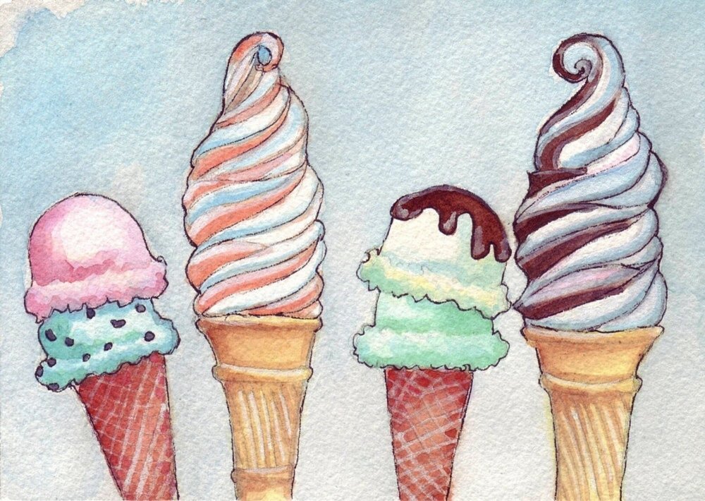 Рисунки мороженого