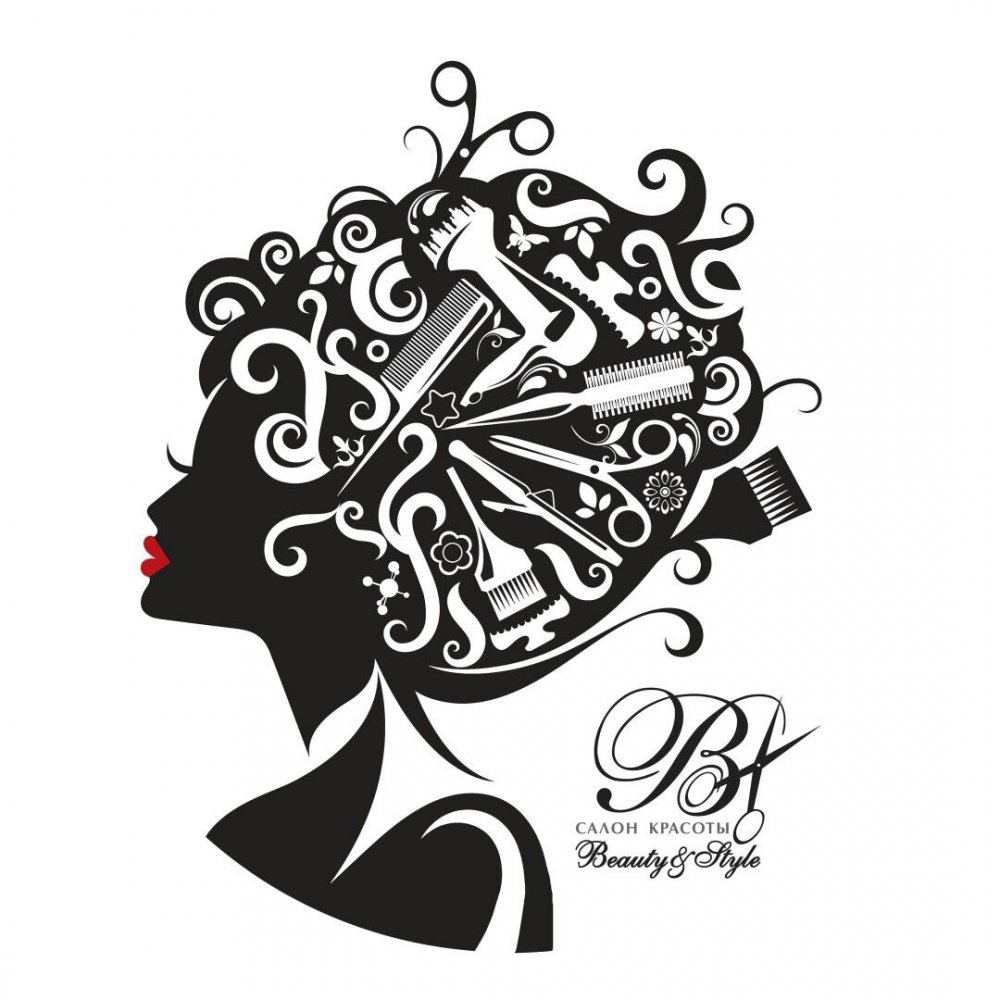 Логотип стиль парикмахерской