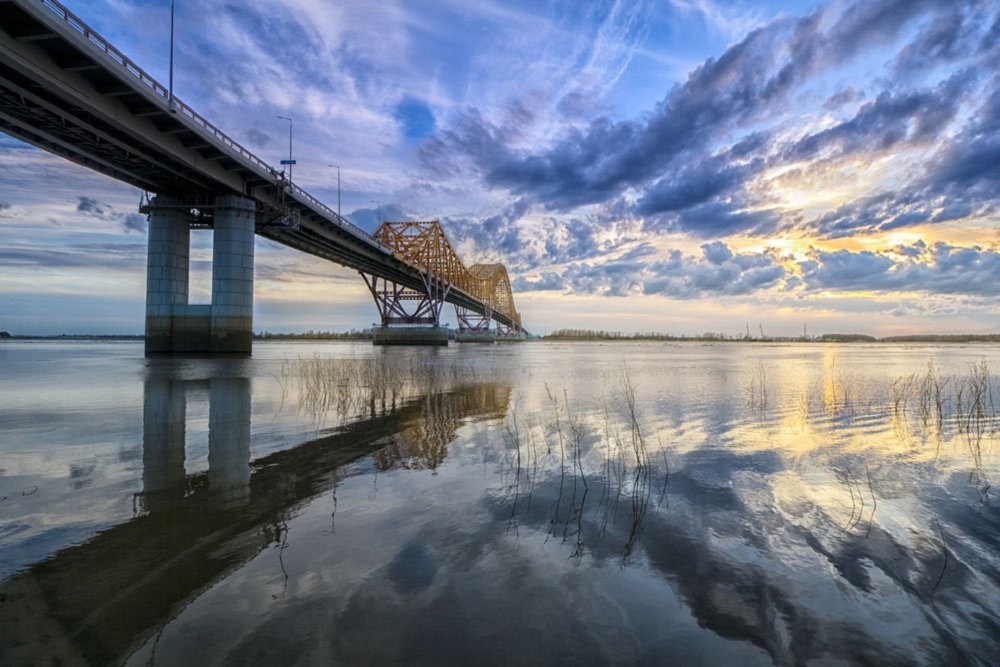 Иртыш с моста Ханты-Мансийск