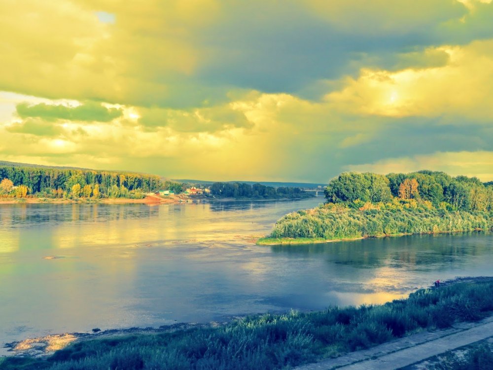 Река Томь Кемерово