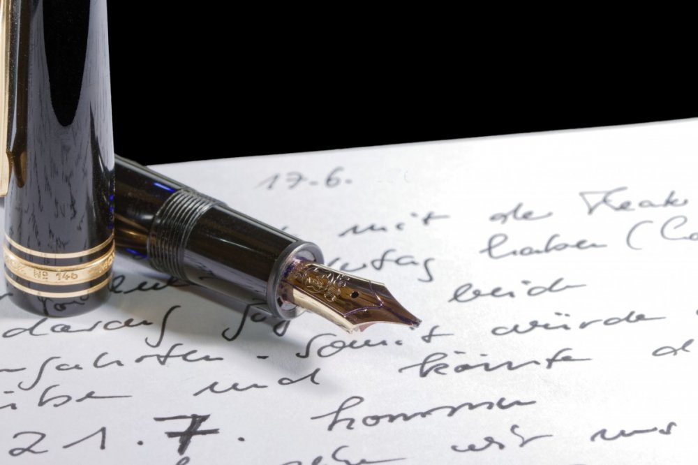 Красивое письмо перьевой ручкой