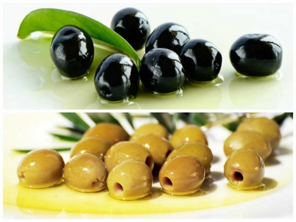 Оливки vs маслины