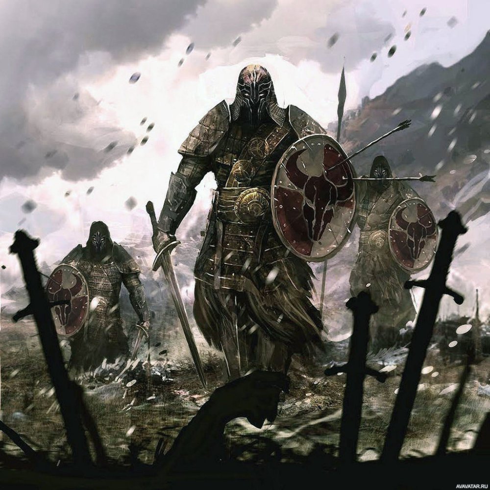 Славянский воин с мечом