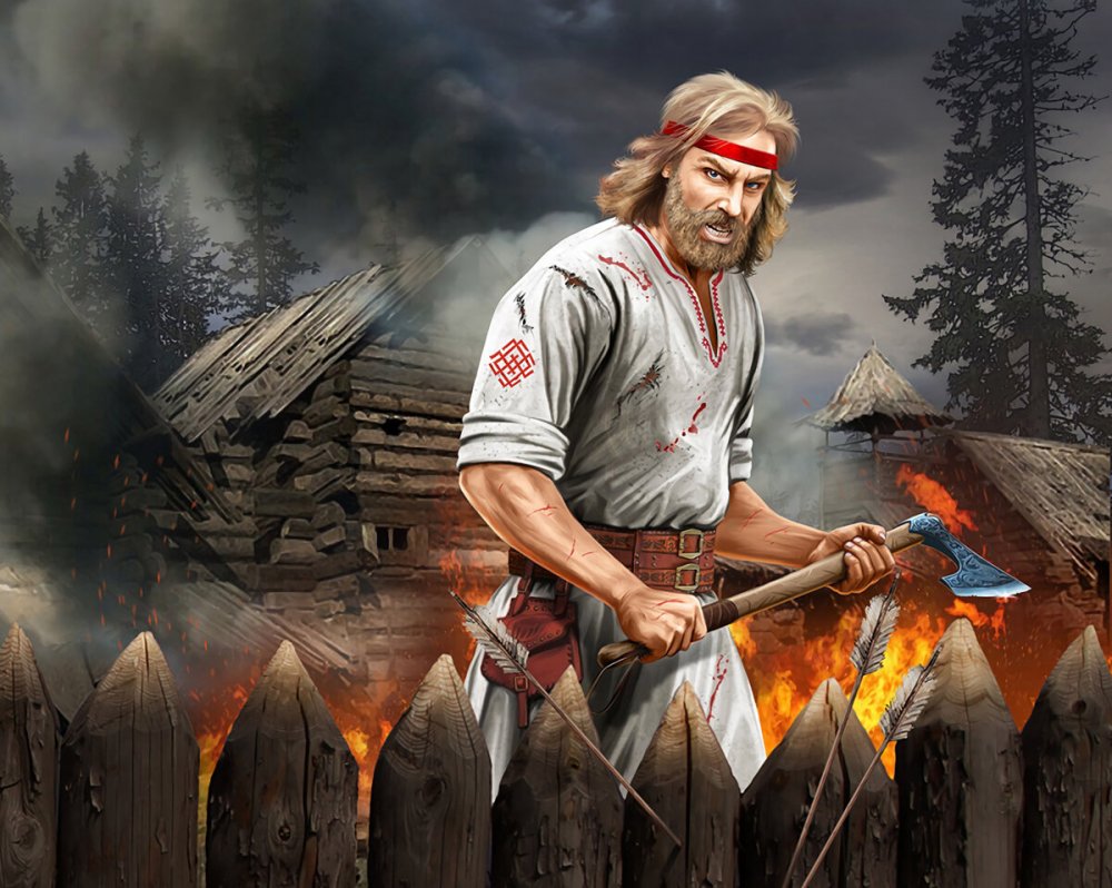 Славянский воин с топором