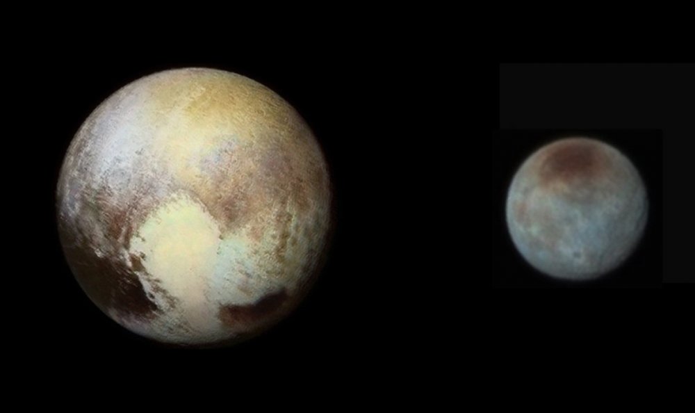 Харон Спутник с поверхности Плутона