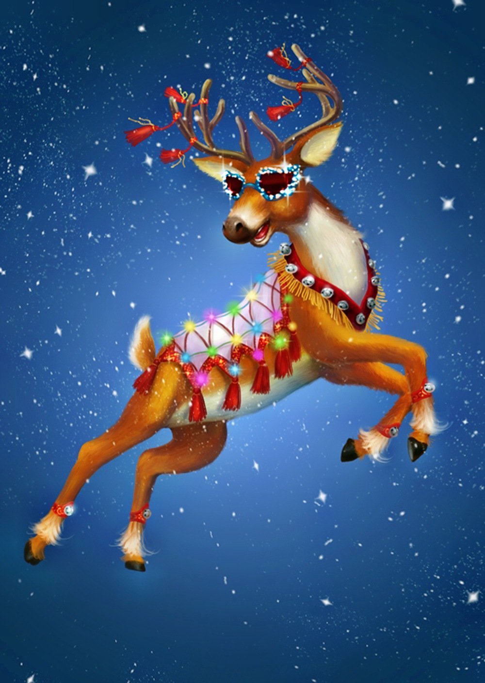 Рождественский олень арт