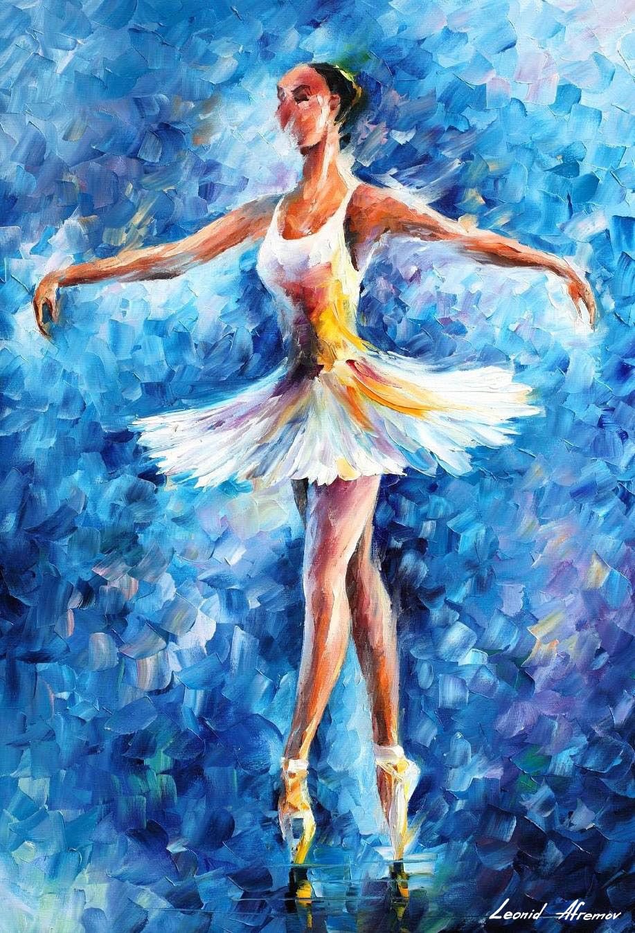 Леонид Афремов картины балерина