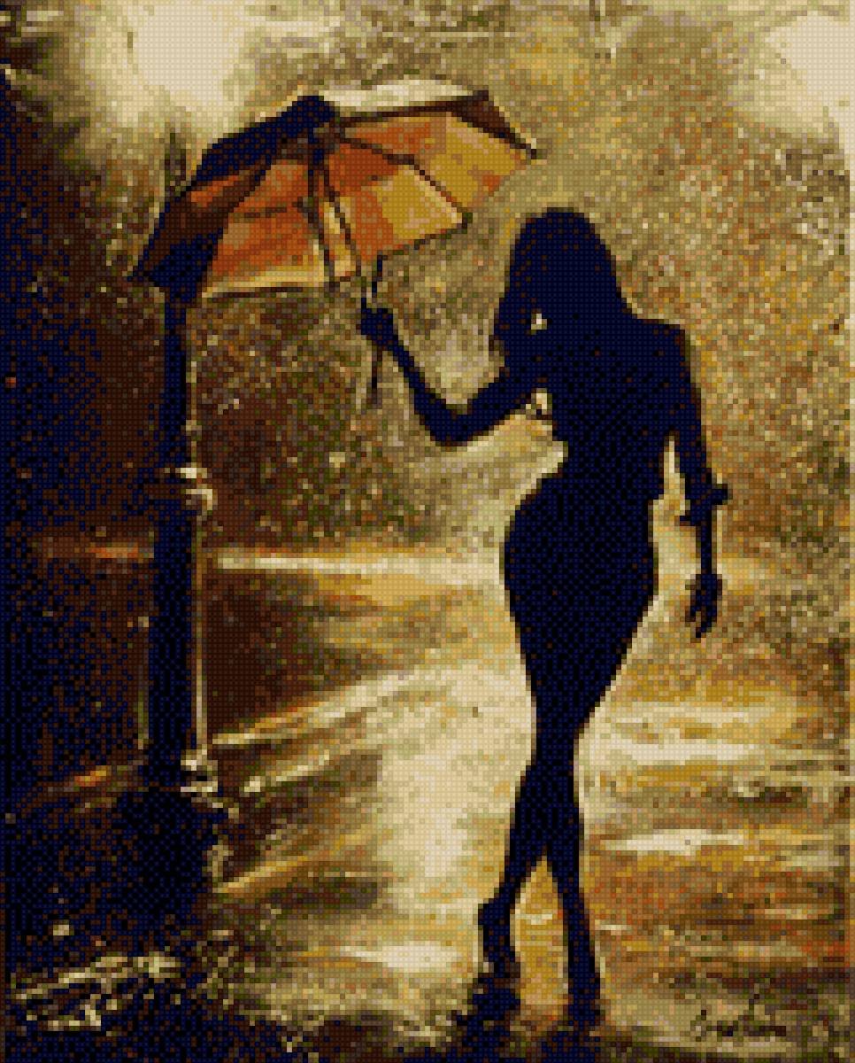 Танцующая под дождем