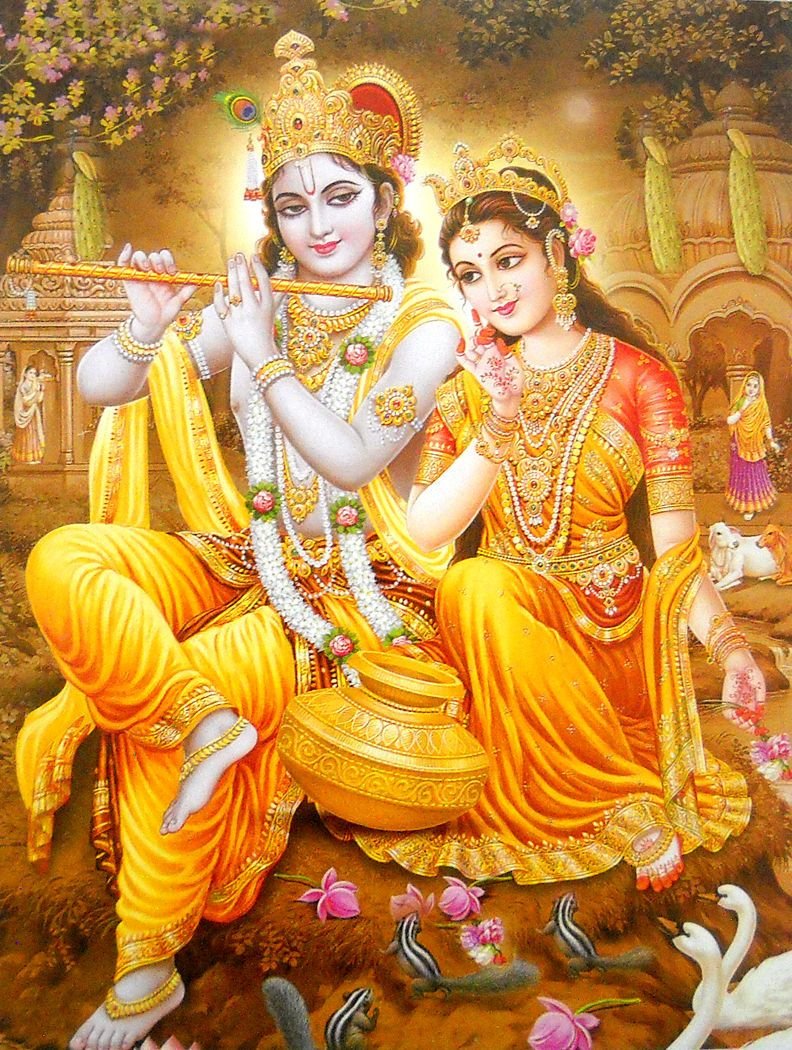 Индийские боги Радха и Кришна