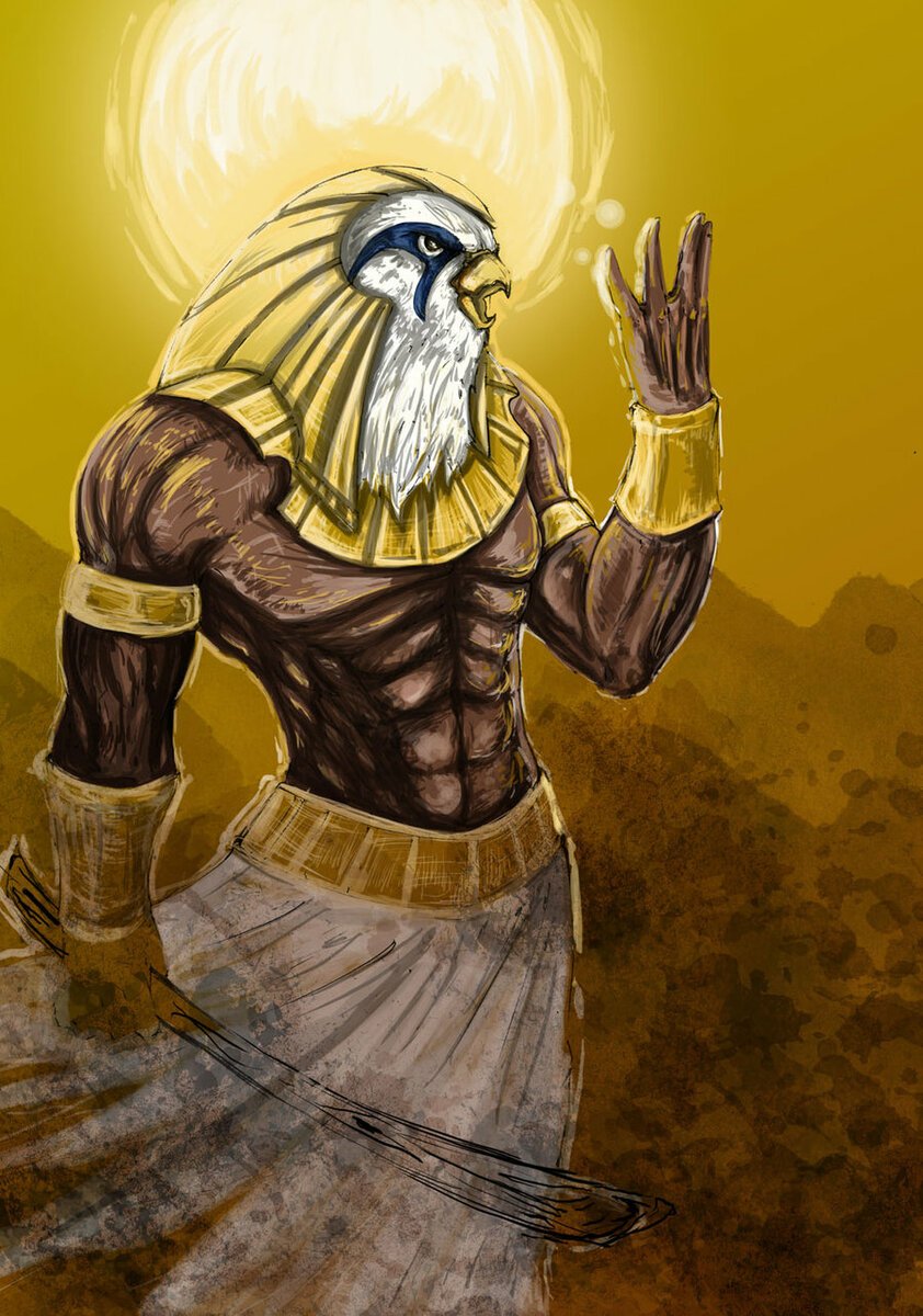 Египетский Бог Амон ра арт