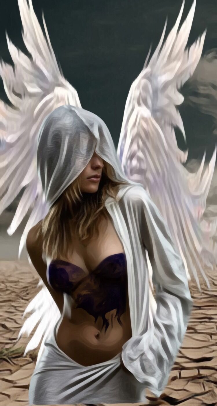Ангел девушка и демон парень