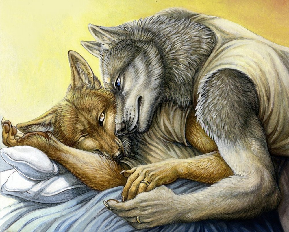 Картинки волк и лиса тепло холодные