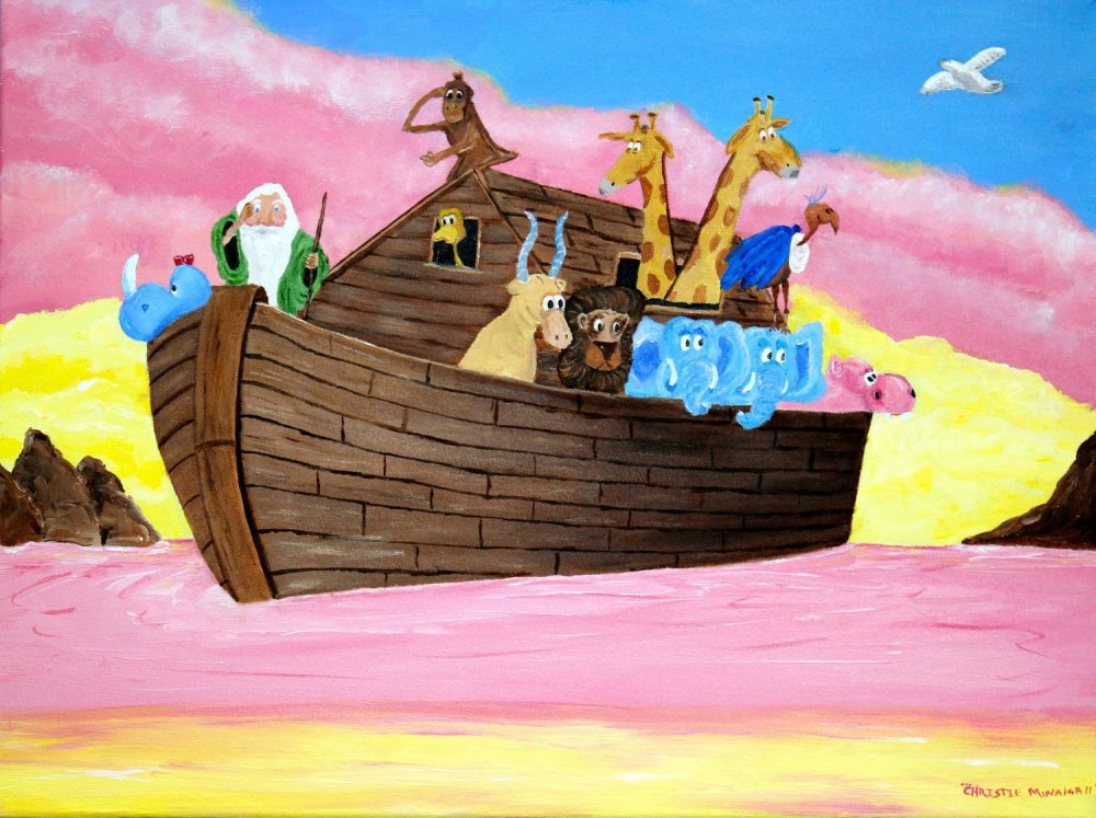 Ноев Ковчег в море