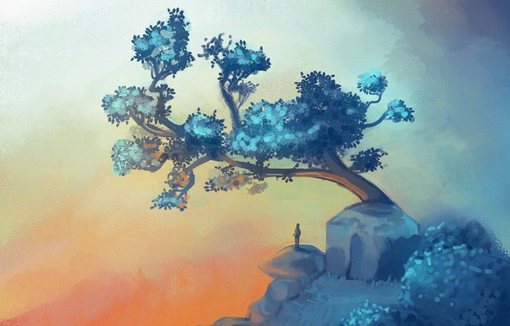 Сказочное дерево рисование