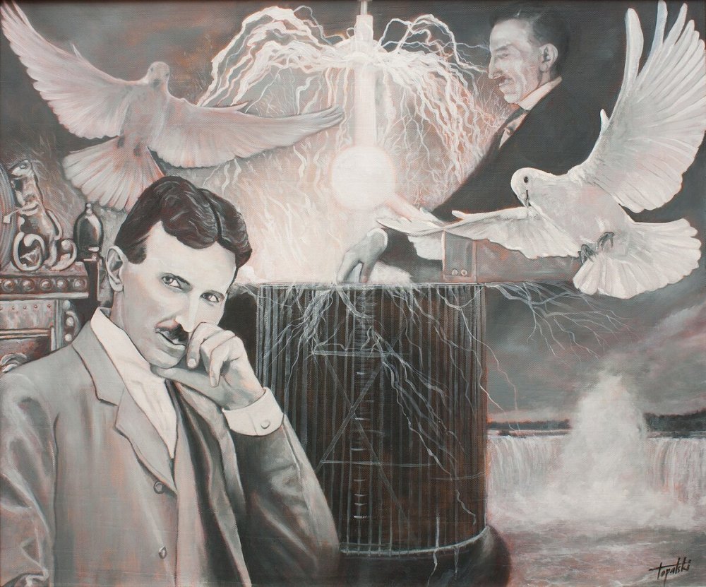 Никола Тесла портрет