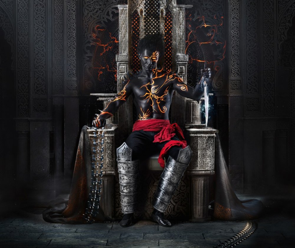 Король сидит на троне