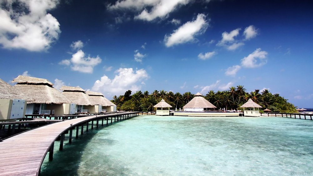 Лагуна океан Мальдивы