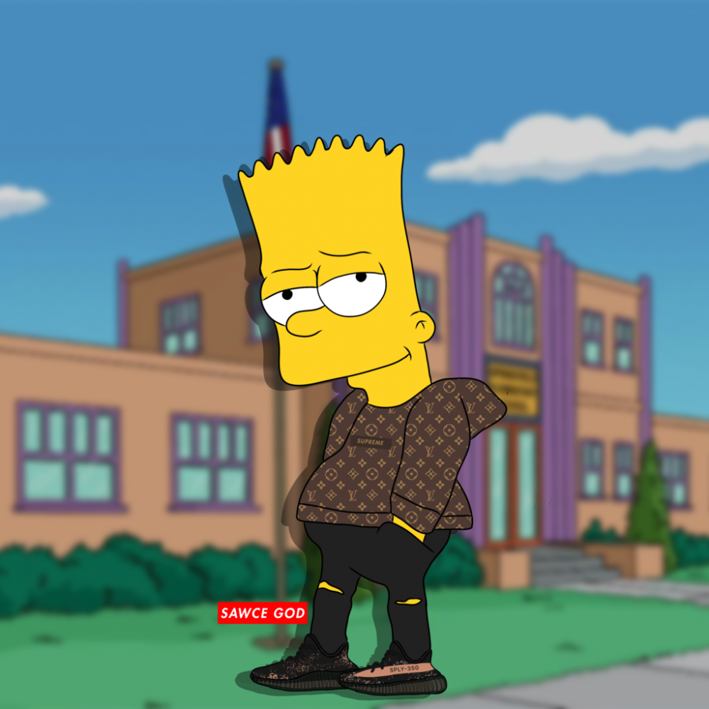 Барт симпсон модник