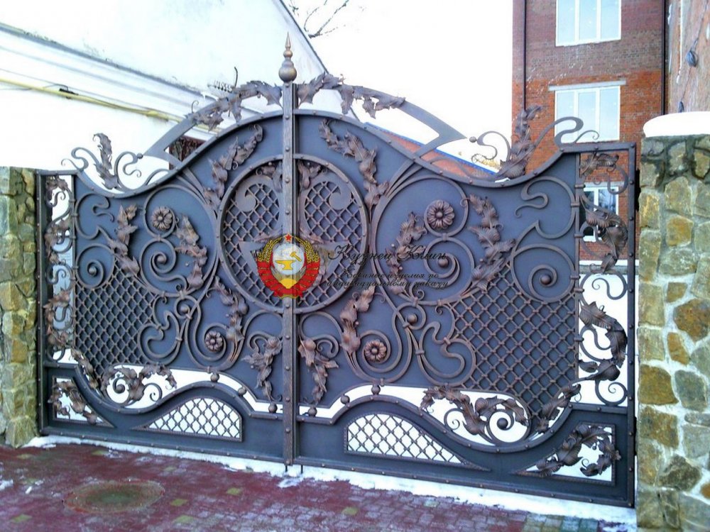 Кованые ворота v-040 (1 кв.м.)