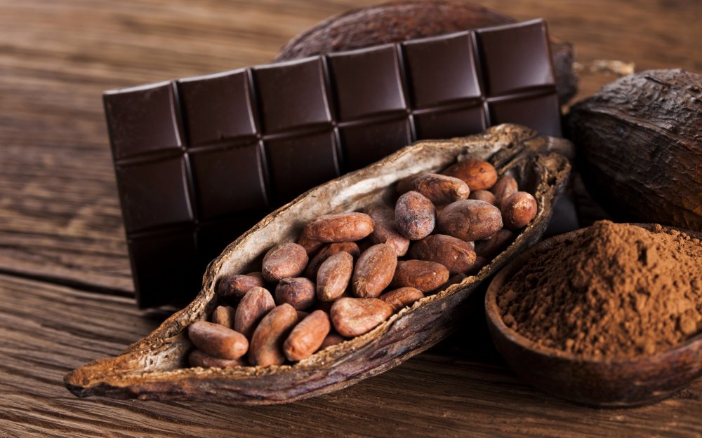 Шоколадный какао Бобы
