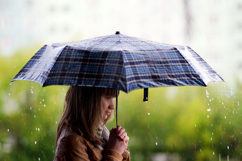 Девушка и дождь картинки