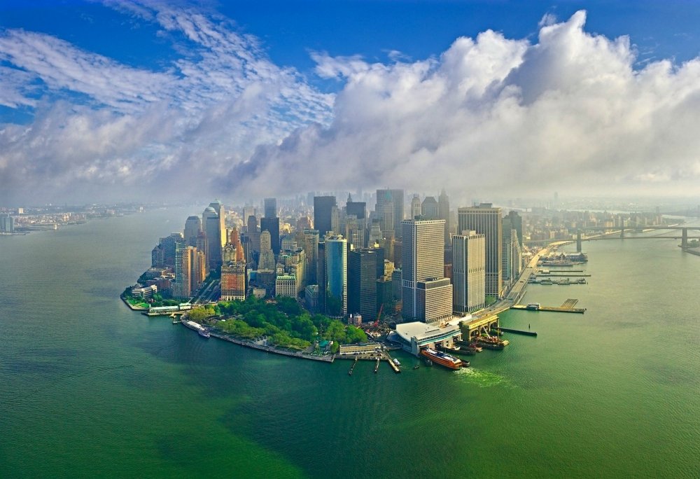 Манхэттен остров в Нью-Йорке