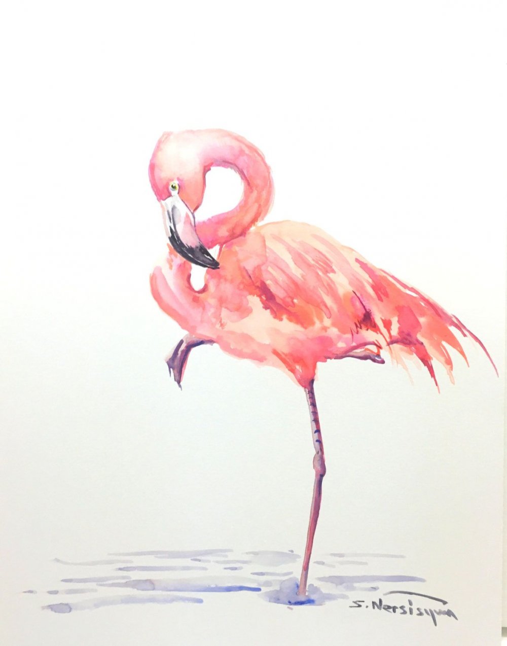 Фламинго узор