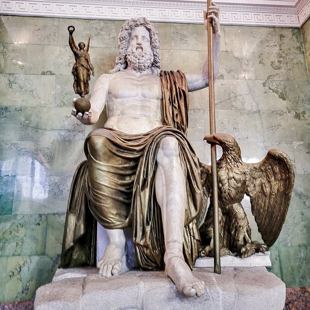 Зевс Бог древней Греции мультяшный