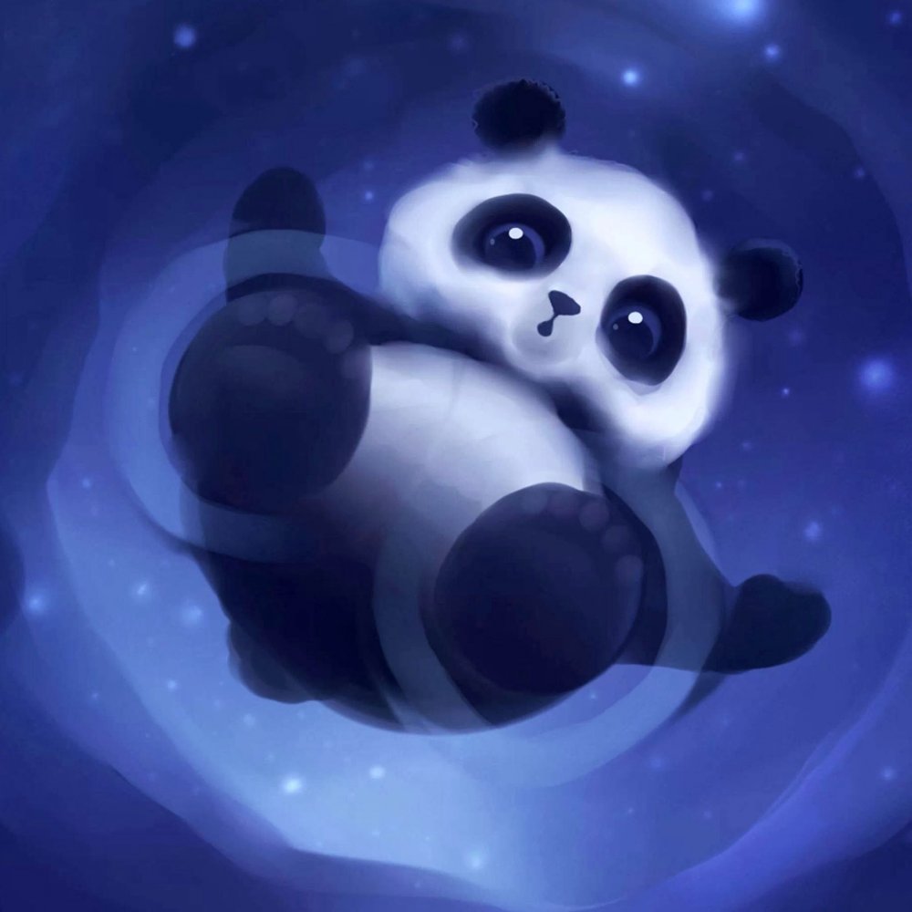 Панда рисунок