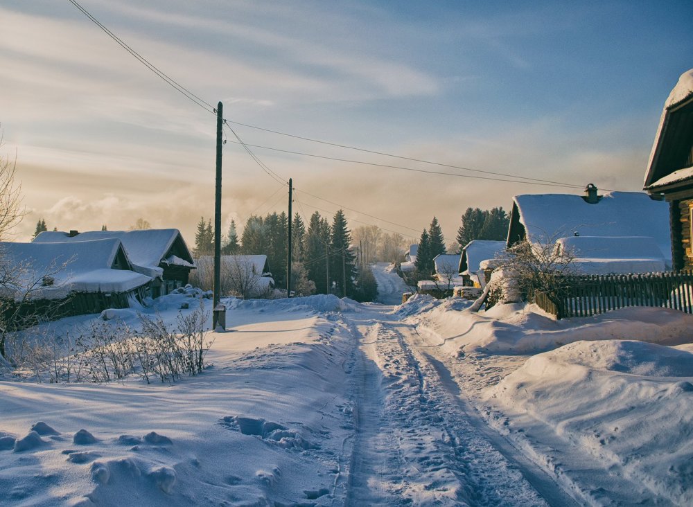 Зимняя деревня Кленовское