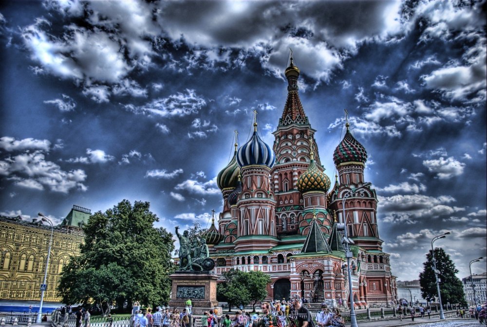 Город Москва храм Василия Блаженного