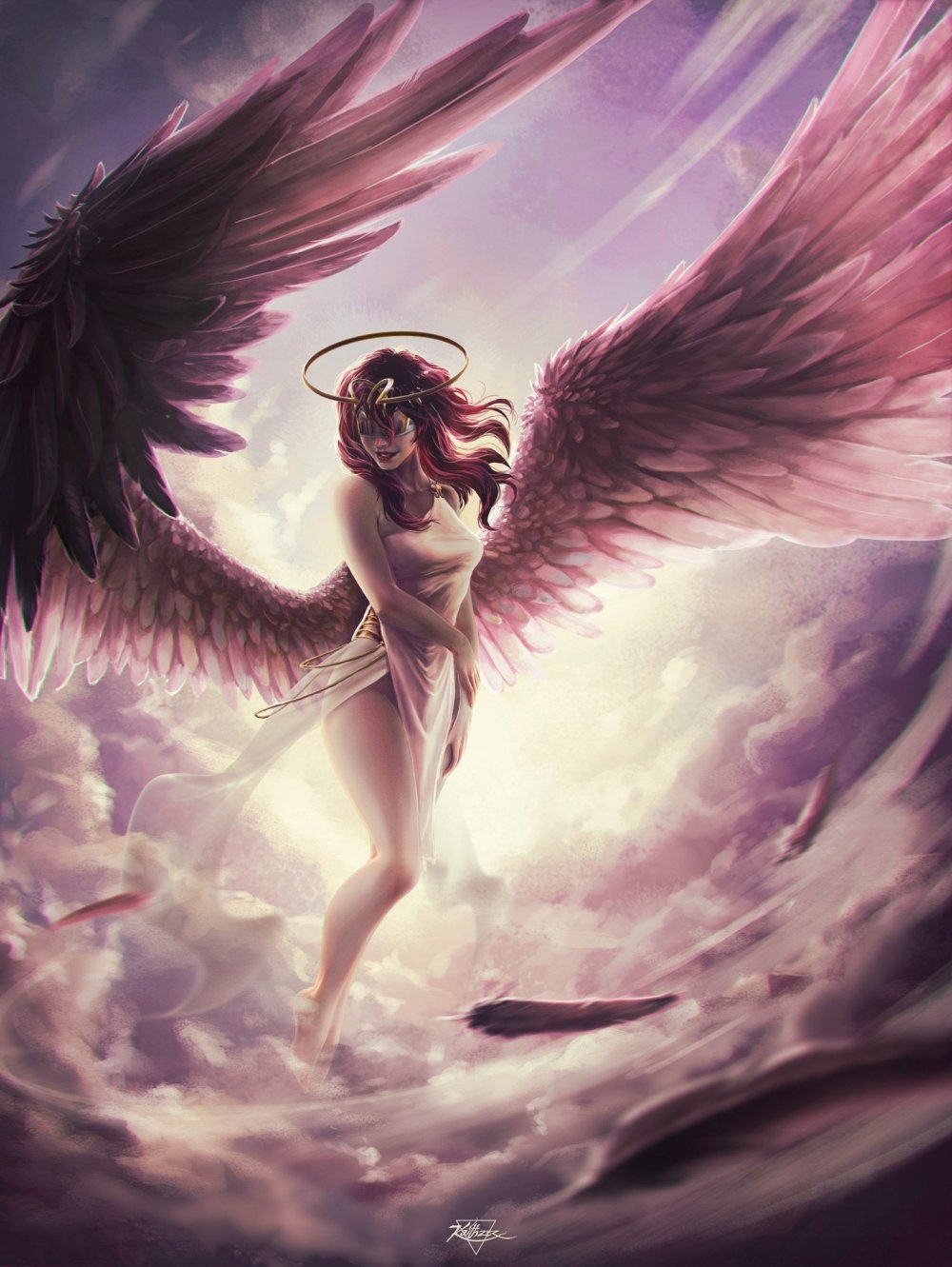 Крылья «ангел» красные