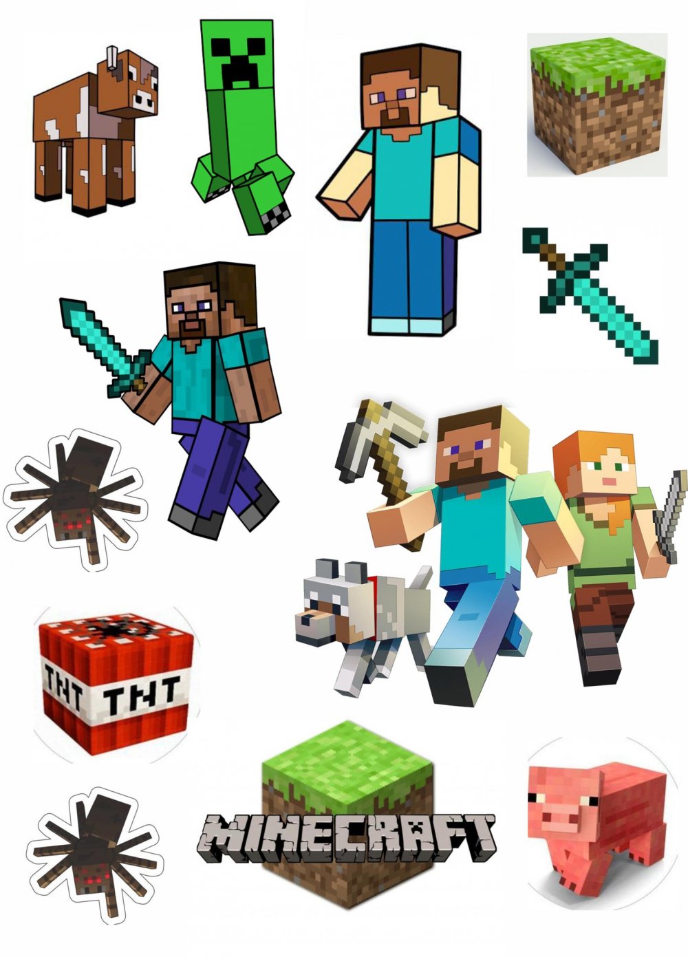 Minecraft персонажи