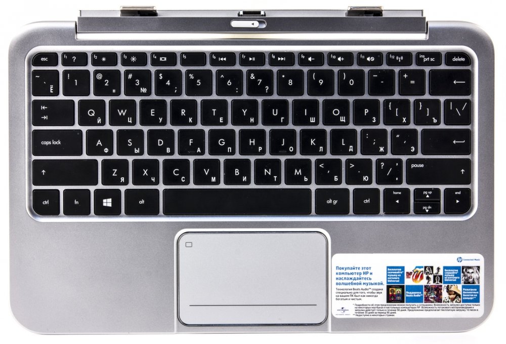 Стандартная клавиатура ноутбука