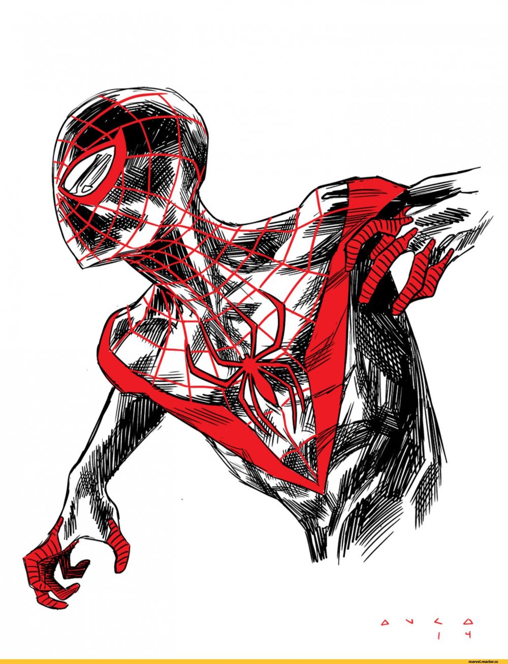 Человек-паук Майлз Моралес в капюшоне ПС 5
