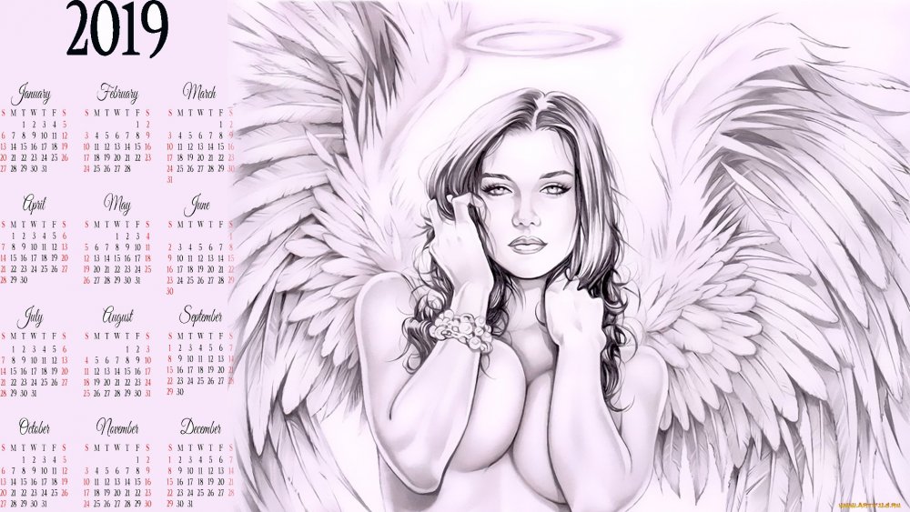 Ангел рисунок карандашом