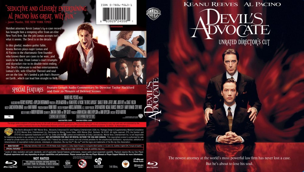 Адвокат дьявола фильм 1997 обложка