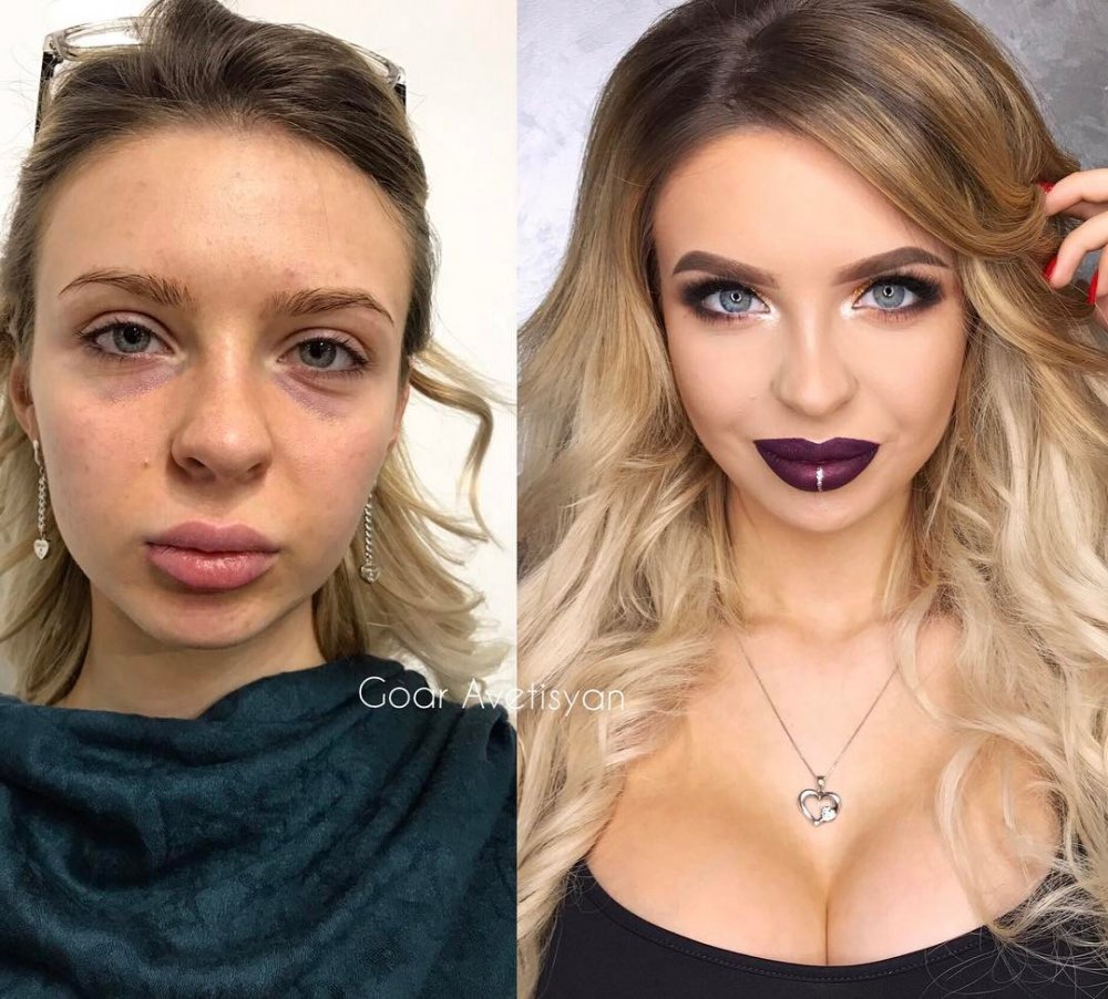 Красивые девушки до и после