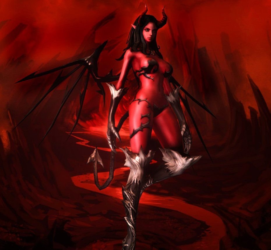 Лилит рыжая демон