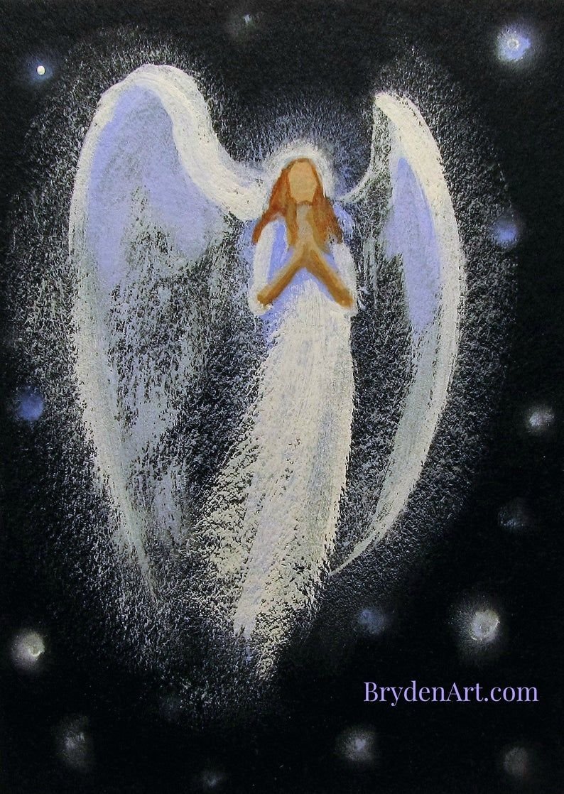 Ангел хранитель картина акрилом