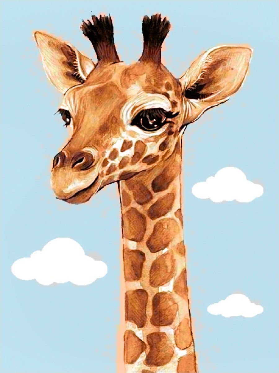 Стилизованная морда жирафа