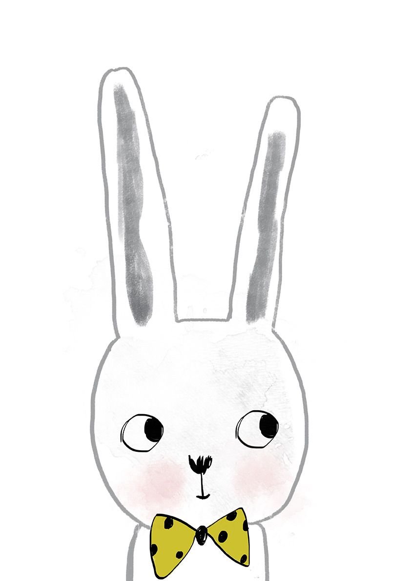 Картинки для срисовки кролик