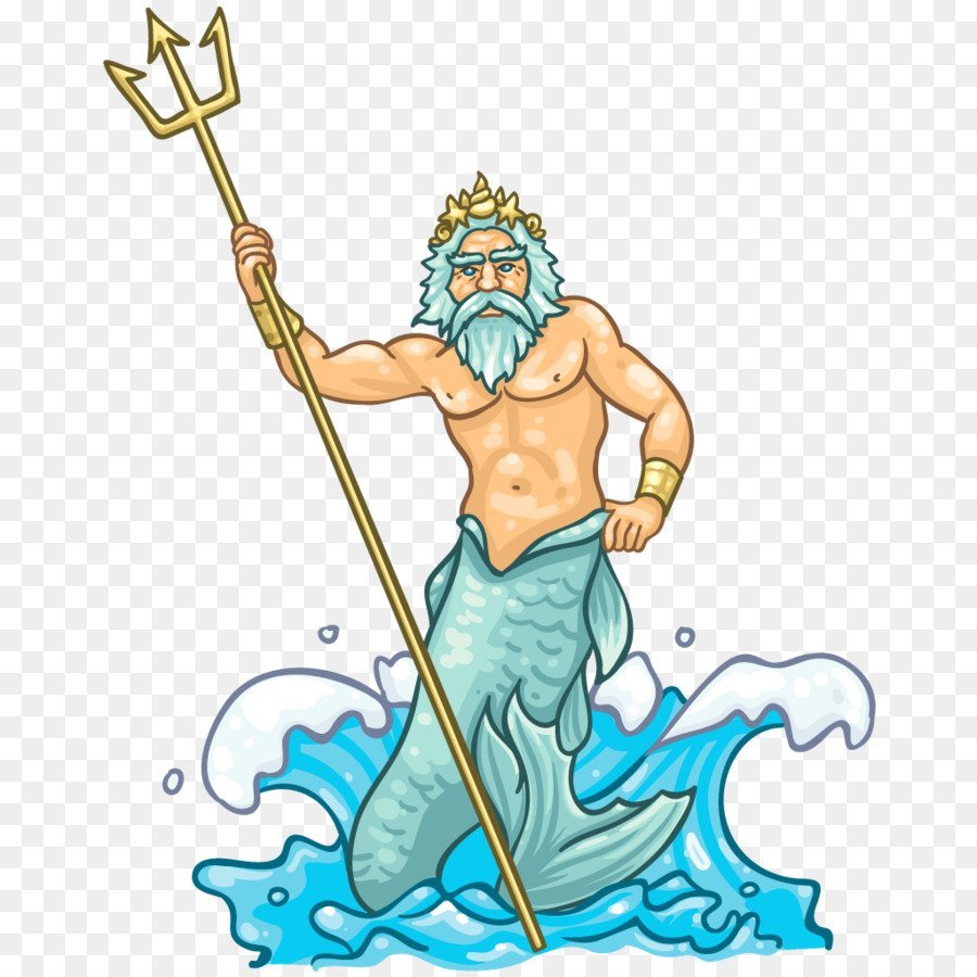Царь Нептун с трезубцем