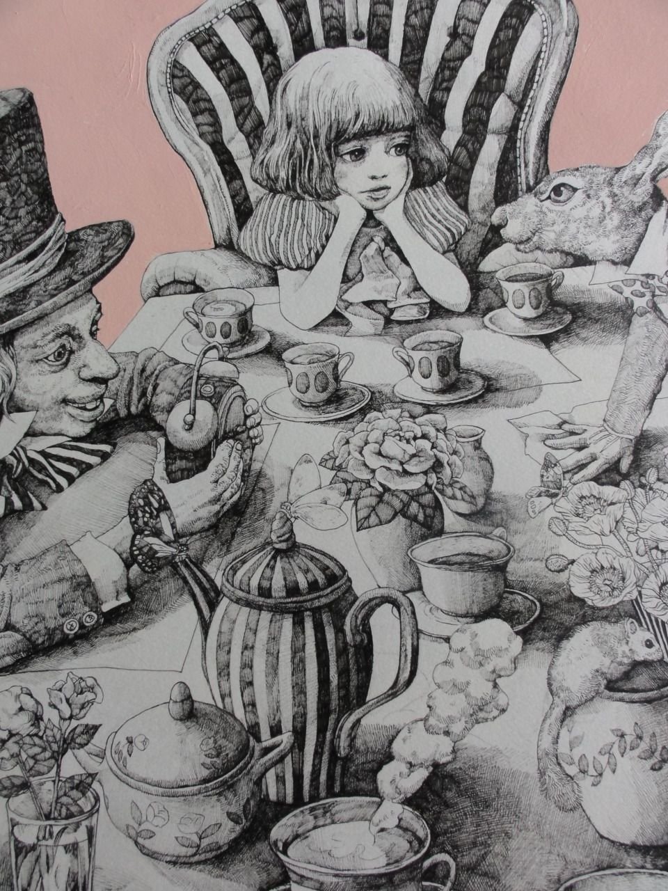 Алиса в стране чудес чаепитие у Шляпника арт
