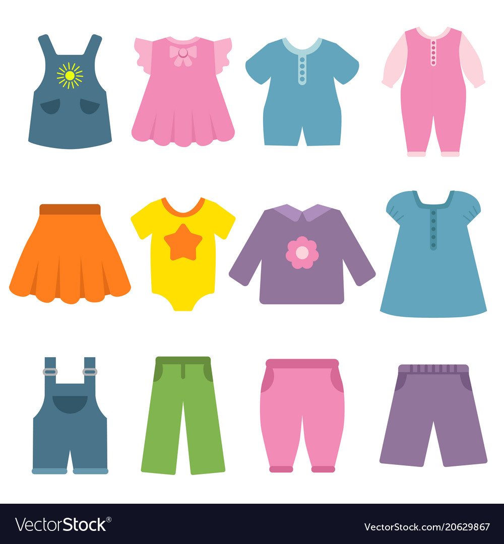 Одежды для детей vector