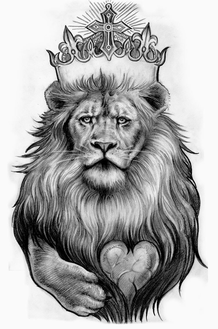 Лев с короной на аву
