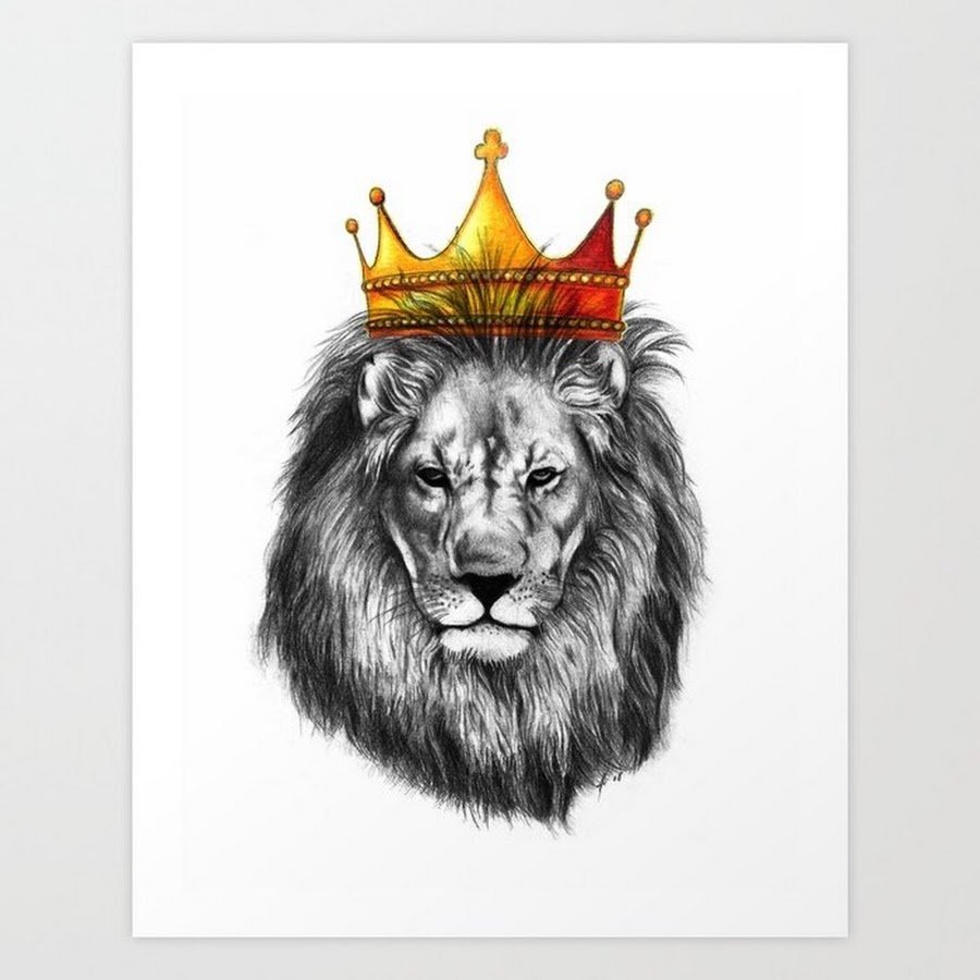 Лев с короной картинки