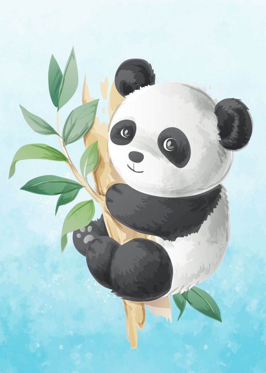 Панда детские рисунки